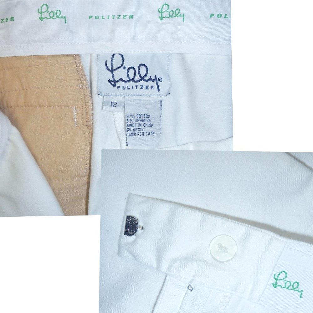 Lilly Pulitzer Women's Pants in White Size 12